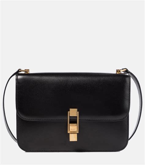 Saint Laurent Le Carre Leather Shoulder Bag .